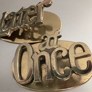 Brass memo/paper clips